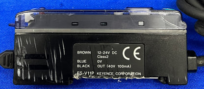 KEYENCE FS-V11-P PHOTOELECTRIC AMPLIFIER  & FS-V12-P FIBER OPTIC AMPLIFIER