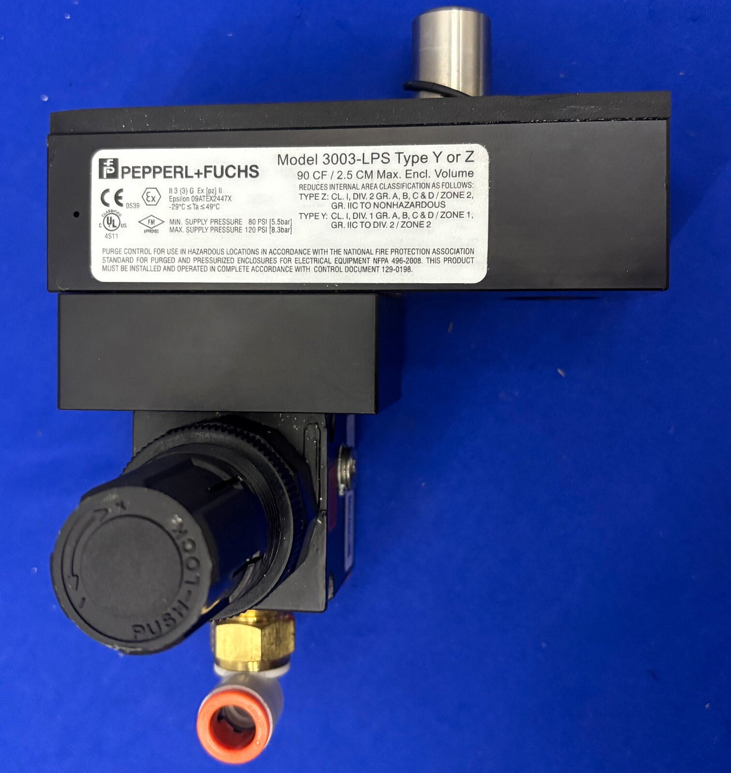 PEPPERL+FUCHS 3003-LPS TYPE Y OR Z MANIFOLD MULTIFUNCTION PURGE CONTROL VALVE