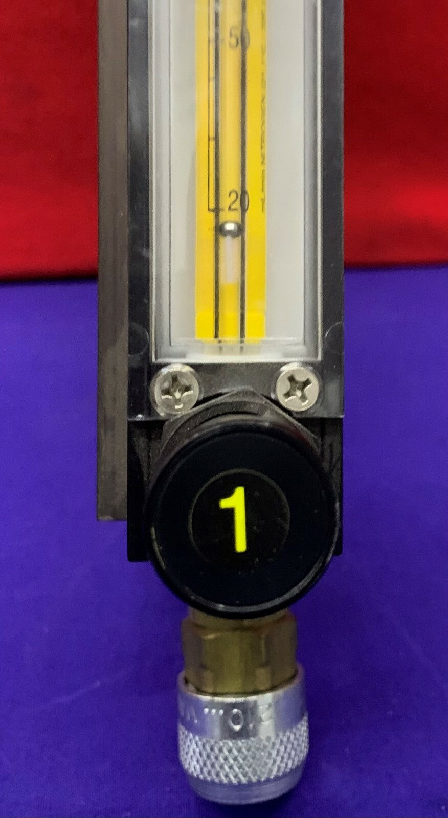 Teflon / Cole Parmer Valved Flowmeter TMR1-010457