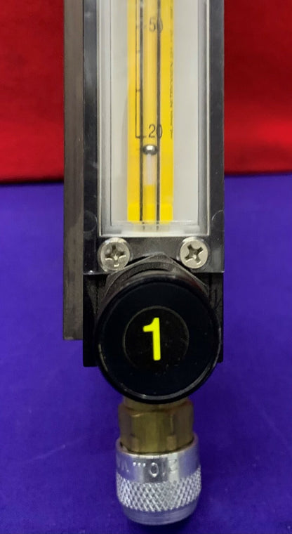 Teflon / Cole Parmer Valved Flowmeter TMR1-010457