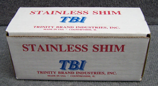 TRINITY BRAND SN-8 STAINLESS SHIM COIL 6" WIDE COIL 50" LENGTH 0.008 THICKNESS