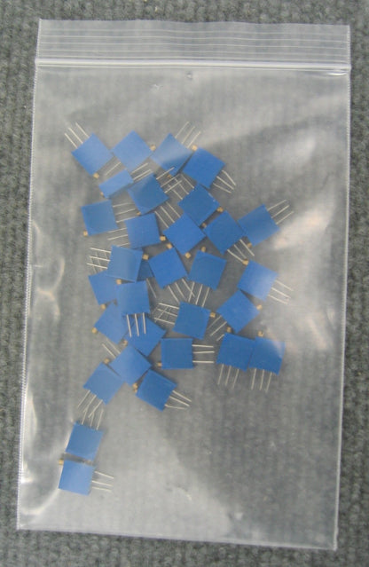AJUSTEUR DE RÉSISTANCE BOURNS 3296 100D Ohm 10 % 1/2 WATT 25 TOURS BROCHE 2,19 MM