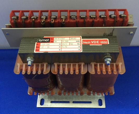 ISMET 84/071597 / 30102 変圧器 TYP DA、0.200 kVA、PR 220/380 V