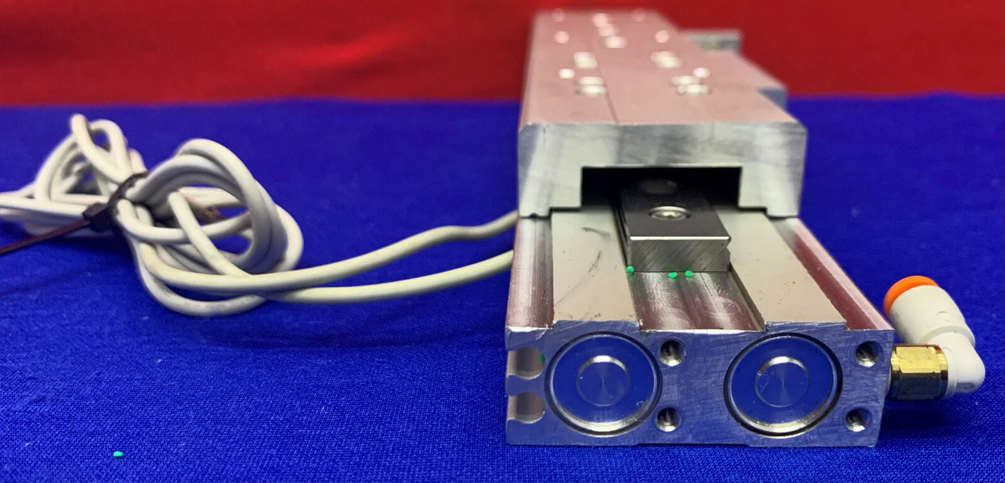 Bimba TBA-12100-A2M Twin Bore Actuator Air Table Slide w/SMC D-F9N Sensor