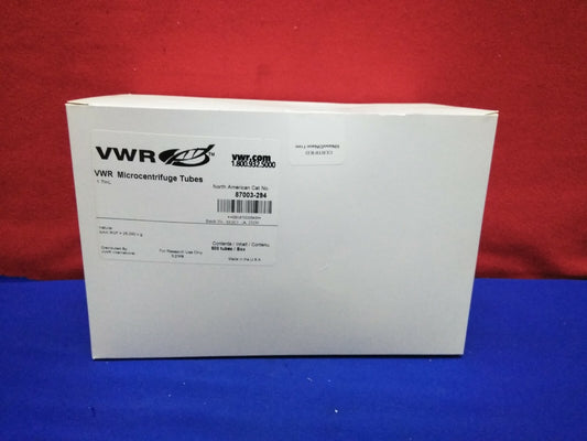 VWR  MICROCENTRIFUGE TUBES 1.7 mL.