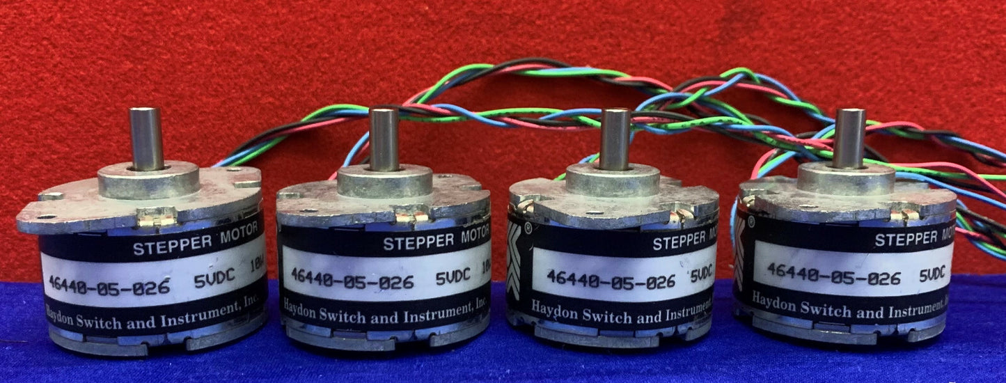 Lot of 4 - Haydon 46000 Series 46440-05 46MM Rotary Stepper Motor 5VDC
