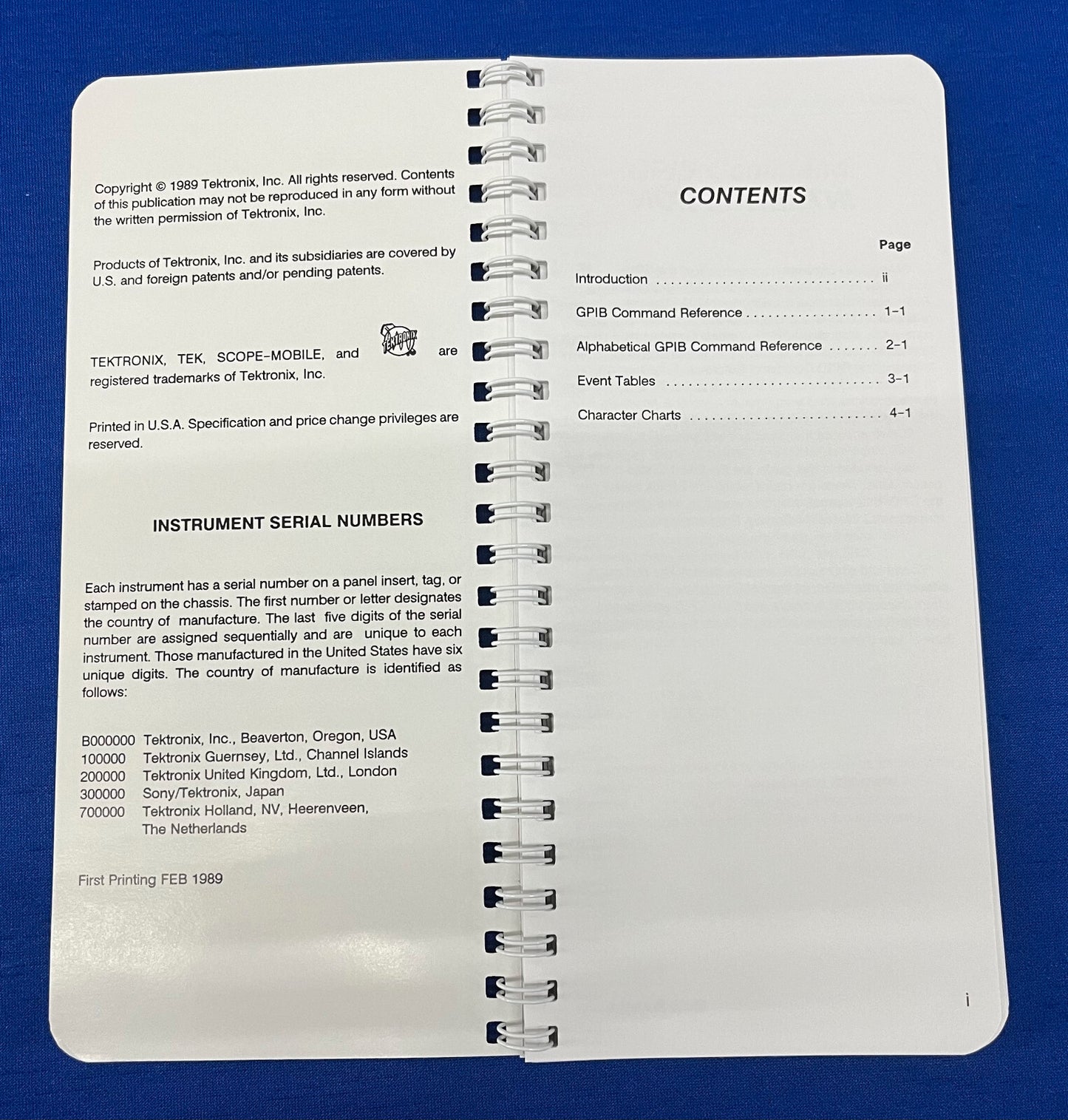 TEKTRONIX 2430A GPIB 070-6604-01 PRODUCT GROUP 37 POCKET GUIDE