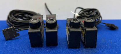 KEYENCE LV-H32 PHOTOELECTIC SENSOR HEAD VISIBLE RED SEMICONDUCTOR LASER - QTY 4