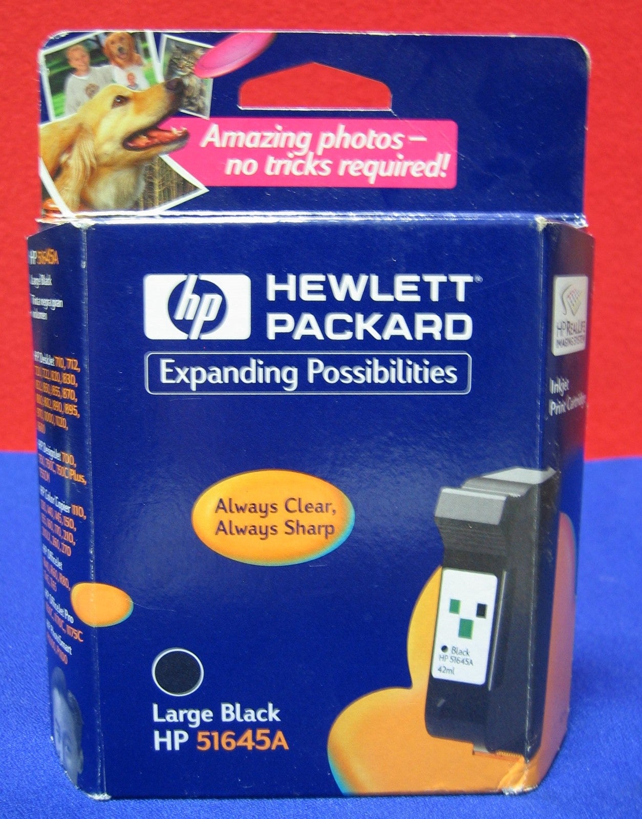HP LARGE BLACK HP 51645A INKJET PRINT CARTRIDGE P1000,P1100 many other