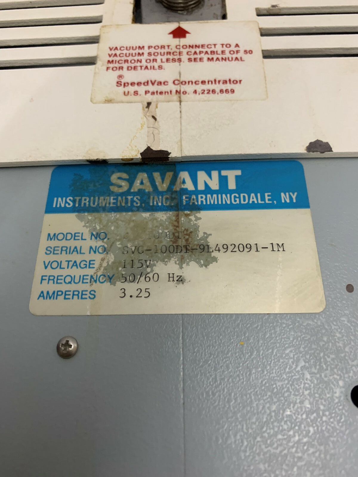 CONCENTRATORE SPEEDVAC SVC-100