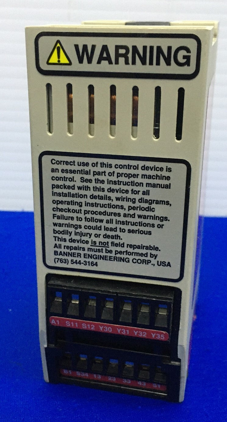 BANNER ES-GA-5A / ESGA5A MACHINE SAFETY CONTROL RELAY