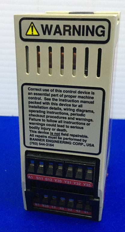 BANNER ES-GA-5A / ESGA5A MACHINE SAFETY CONTROL RELAY