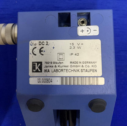 IKA LABORTECHNIK STAUFEN TYPE DC 2 / TYP DC2 DATA-CONTROL PARTS/REPAIR/UNTESTED