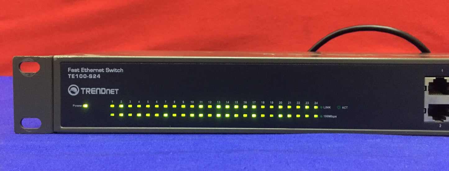 TRENDNET TE100-S24 H/W:B1.1R VER B1 FAST ETHERNET SWITCH TE100-S24