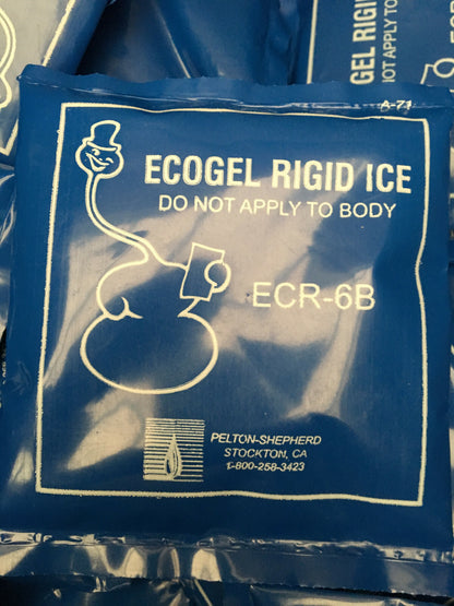 1 CASE QTY OF 80 PACKS - PELTON-SHEPHERD ECOGEL RIGID ICE ECR-6B / ECR-6B-80