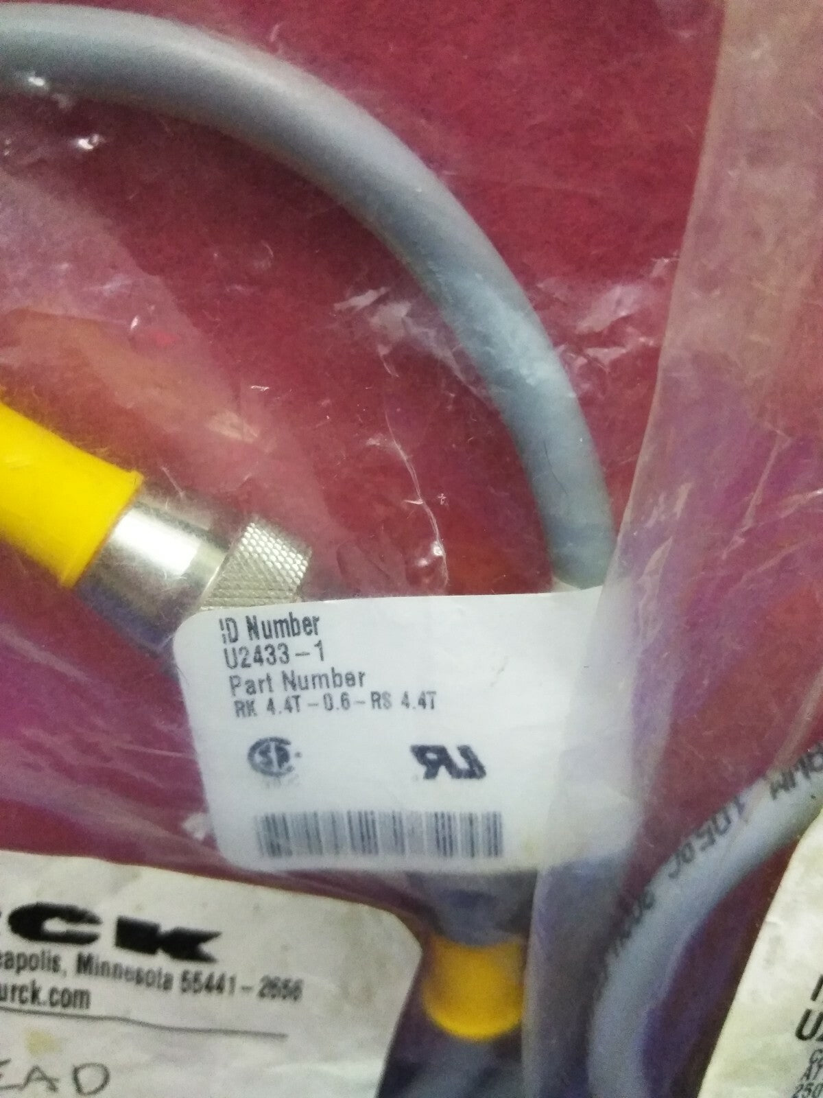 1 LOT DE QTE 2 - CORDON MOULÉ TURCK RK RK 4.4T-0.6-RS 4.4T / U2433-1 