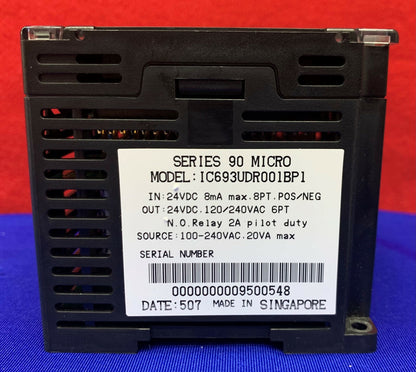GE Fanuc Serie 90 Mikro-IC693UDR001BP1 Programmierbarer Controller 24VDC