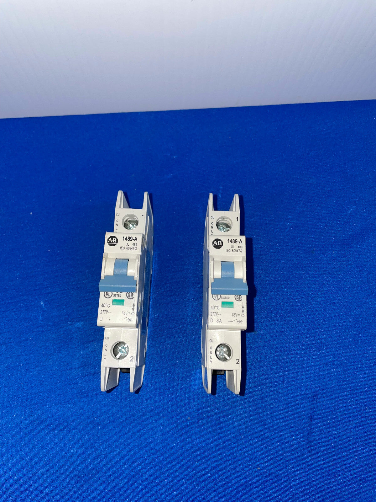 AB, 1489-A, MINI CIRCUIT BREAKER, SELLING AS 1 LOT QTY 2