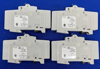AB ALLEN BRADLEY 1489-M D 2A MINIATURE CIRCUIT BREAKER LOT OF 4