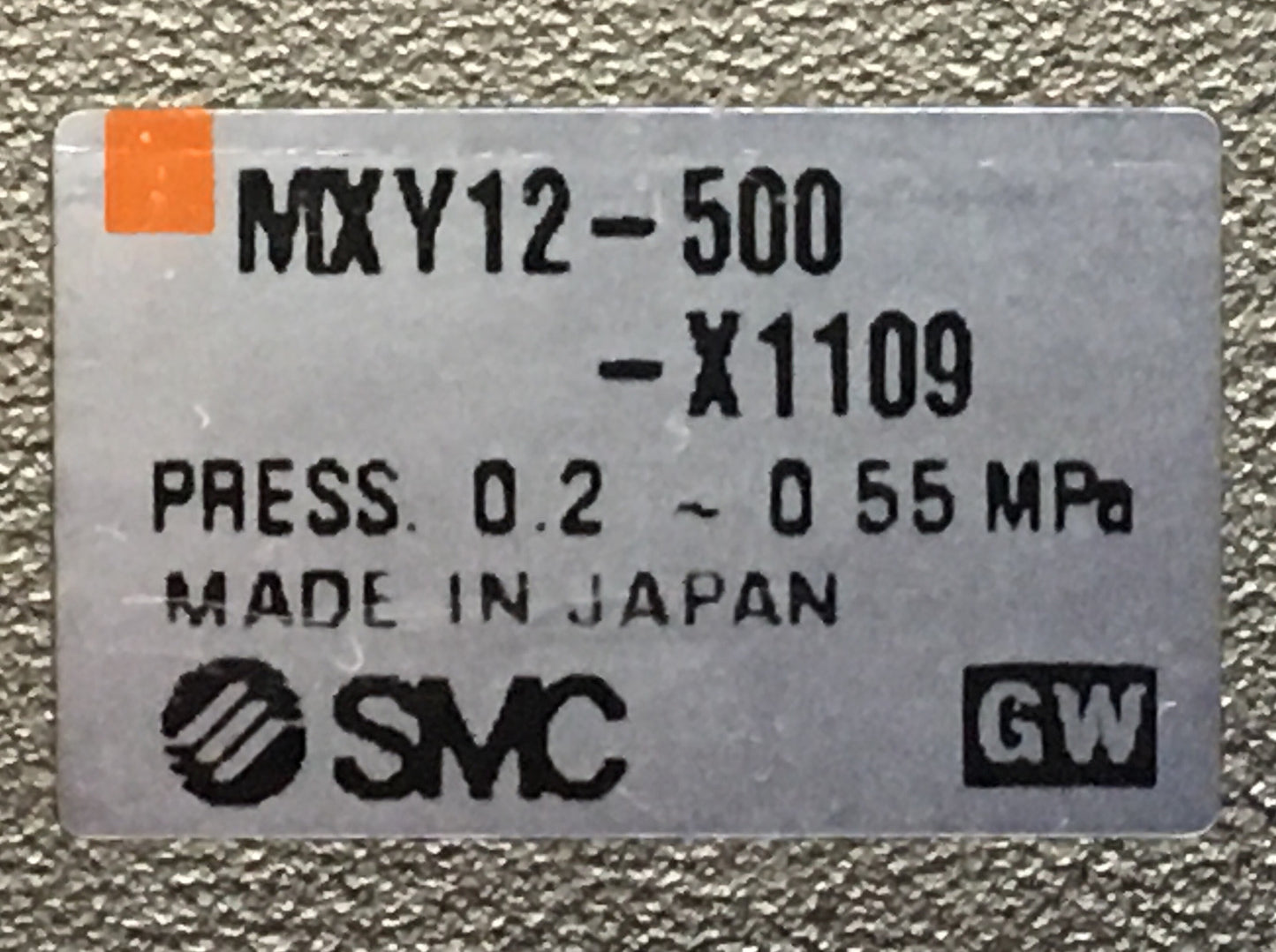 SMC MXY12-500-X1109 SLIDE TABLE PRESS. 0.2-0.55MPa