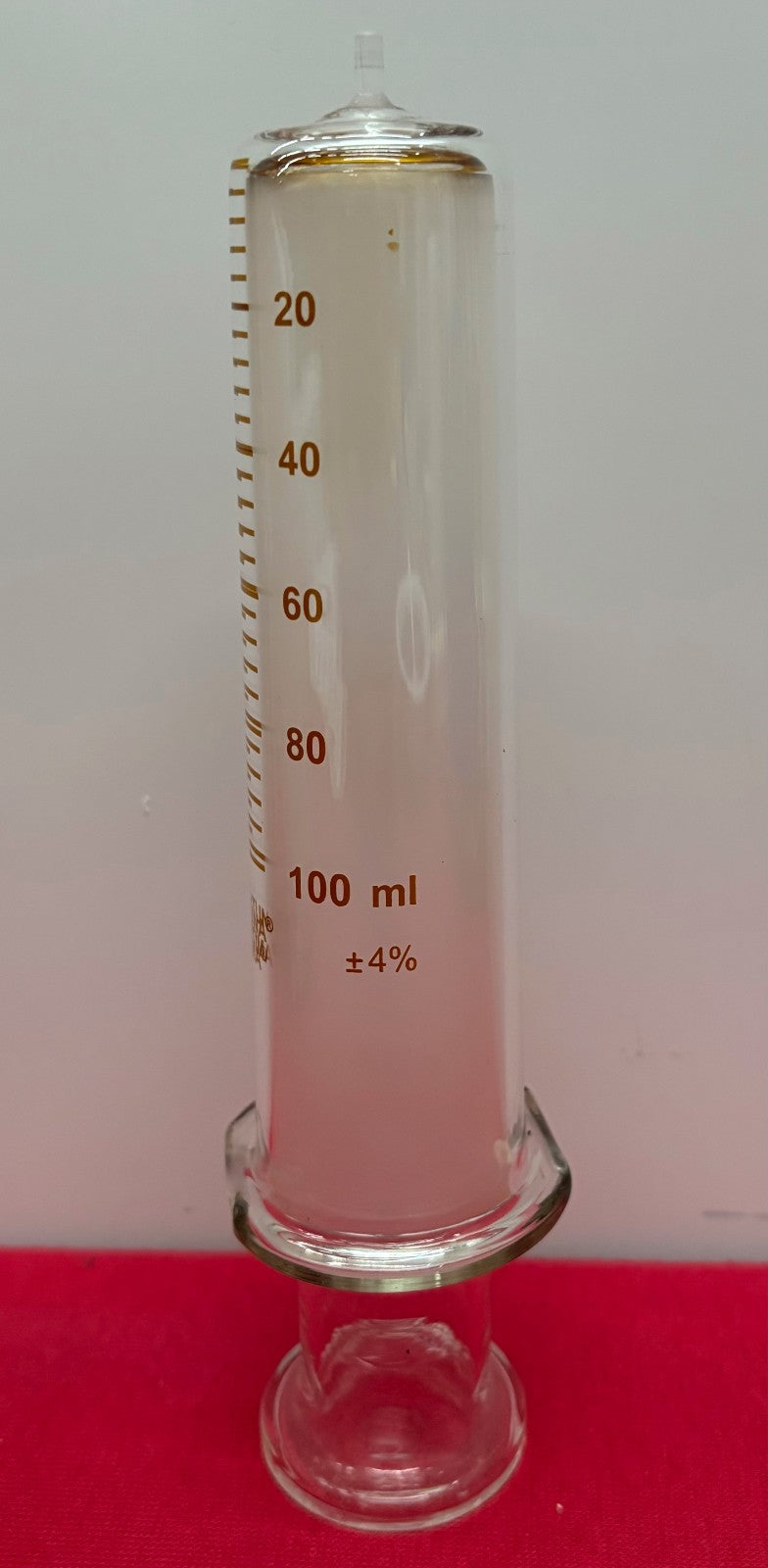 FORTUNA OPTIMA® 100ml GLASS SYRINGE GLASS LUER TIP