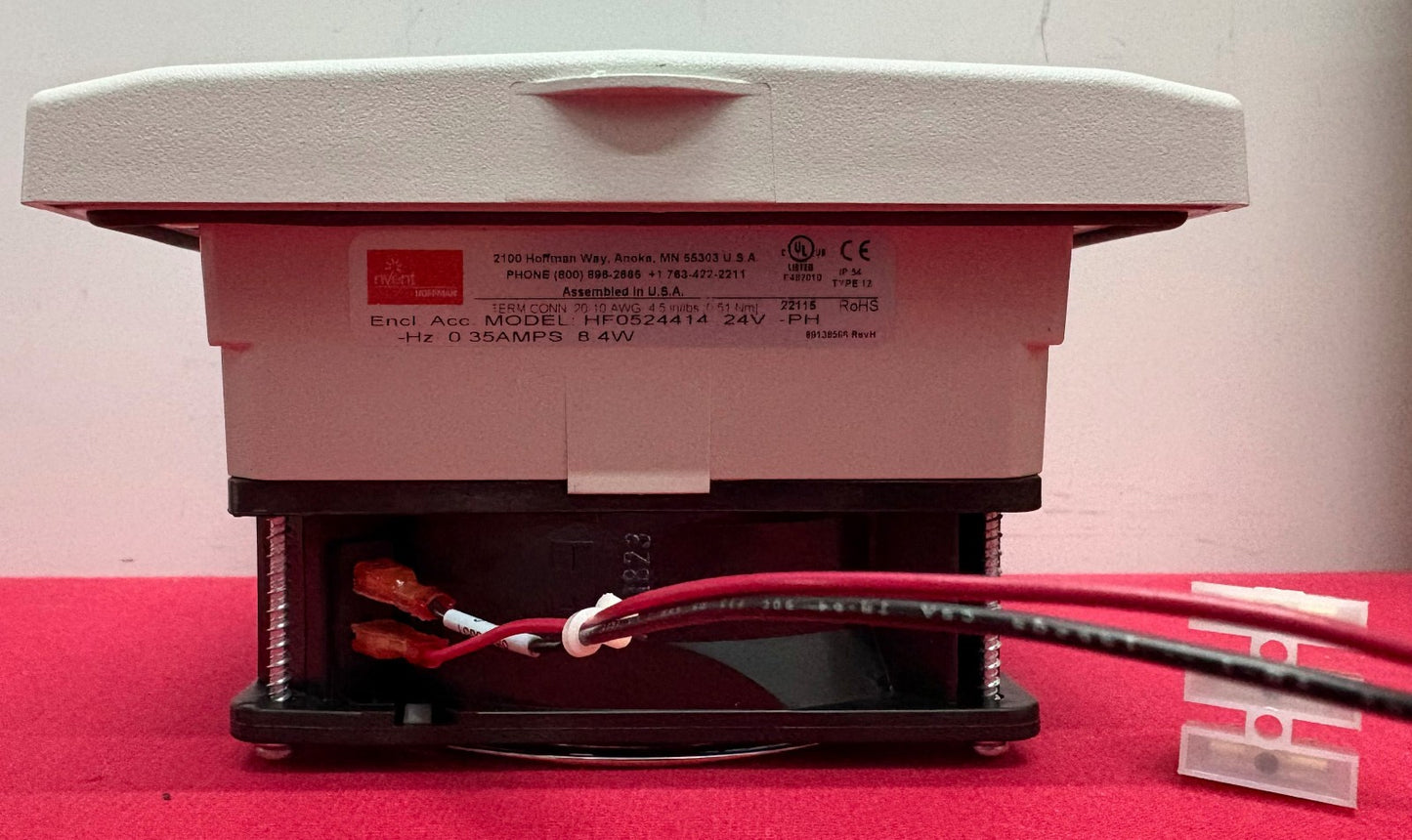 HOFFMAN nVent HF0524414 SIDE MOUNT FILTER ENCLOSURE COOLING FAN 24VDC