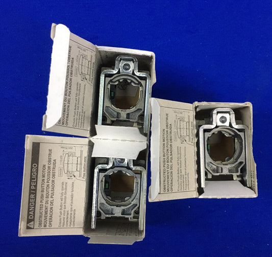 LOT OF 3 SCHNEIDER ELECTRIC ZB4 BZ101/ZB4BZ101/088937 X1 MOMENTARY CONTACT BLOCK