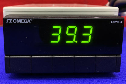 OMEGA DP119 DP119-TC2-GR THERMOCOUPLE MINIATURE PANEL THERMOMETER