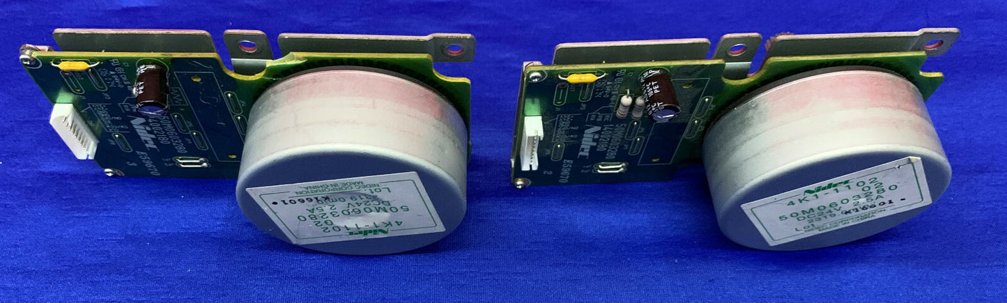 1 Lot Qty of 2 - NIDEC Motor 4K1-1102 50M0603280 DC24V 14002180