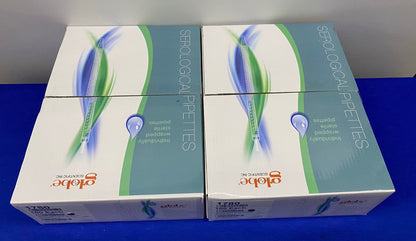 GLOBAL SCIENTIFIC  1780 25ml SEROLOGICAL PIPETTE - 2 PACKAGES OF 100 PIPETTES EA