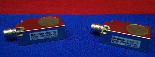 QTY 2 - BAUMER ELECTRIC CFDM 20N1500/S35L CAPACITIVE FLAT PACK 10119702 SENSOR