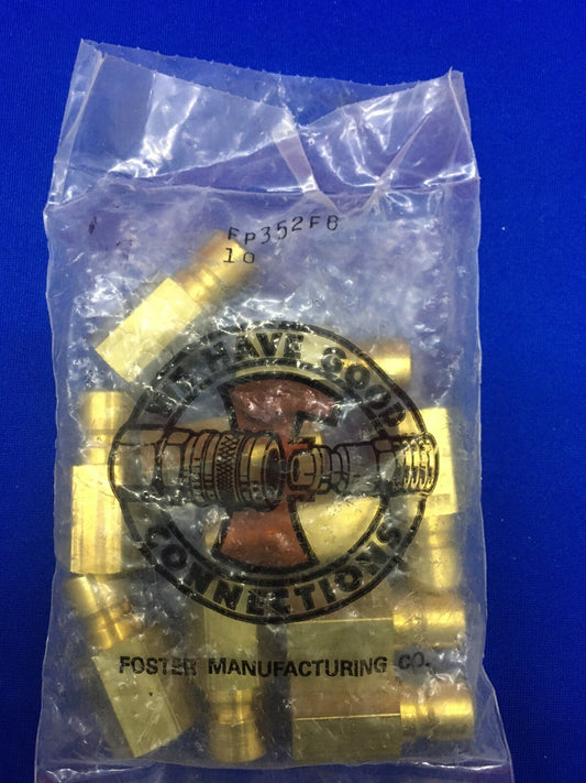 FOSTER FP352FB QUICK DISCONNECT PLUG 1/4" FPT - FEMALE THREAD 3/8" BODY BRASS