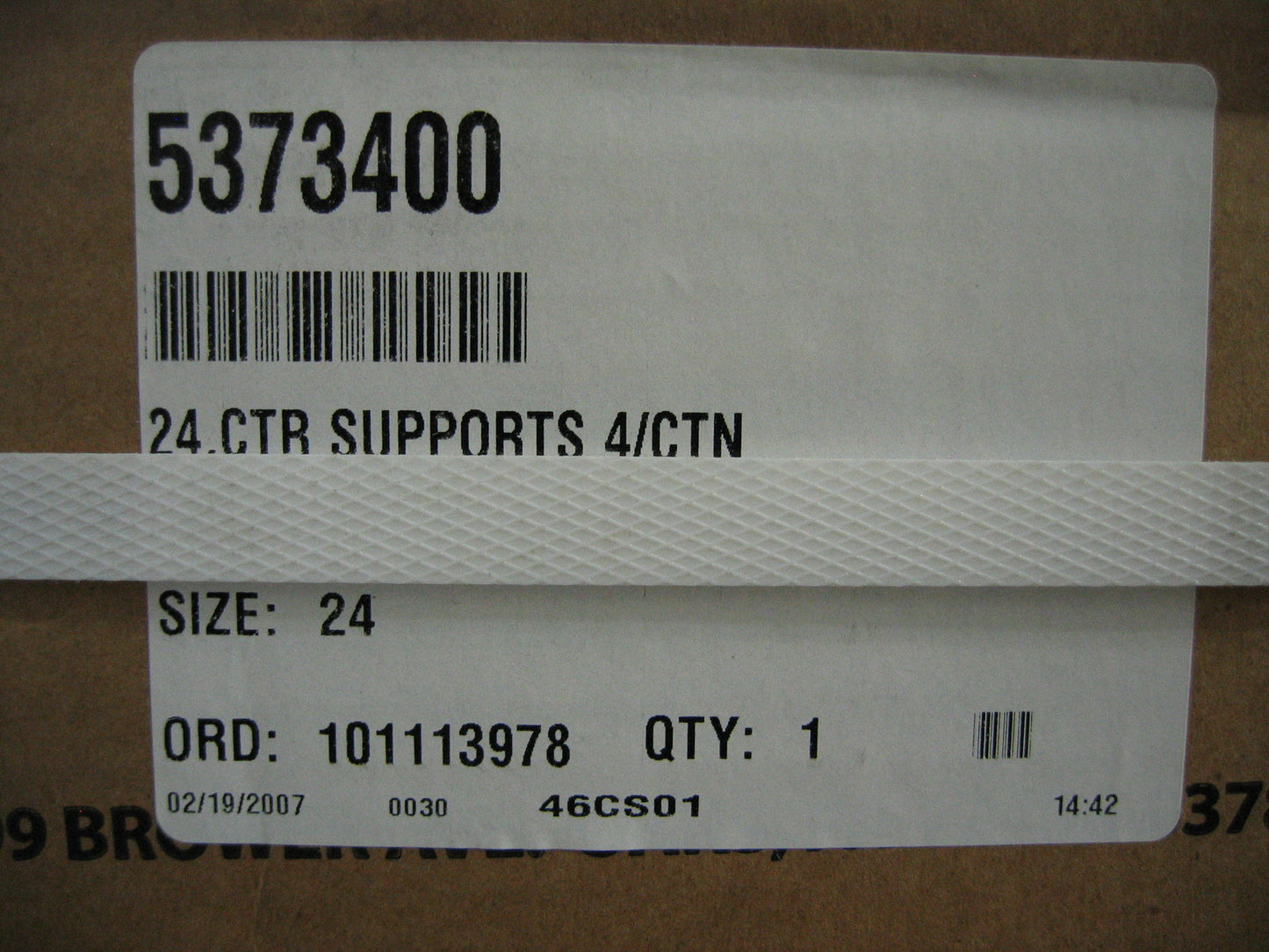PENCO 5373400 24" RIVET-RITE CENTER SUPPORTS FOR SHELVING  (1 BOX-4 PER BOX)
