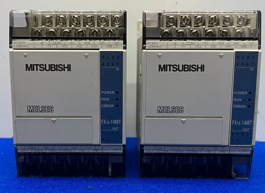 MITSUBISHI  FX 1S-14MT PROGRAMMABLE CONTROLLER - 1 LOT QTY 2
