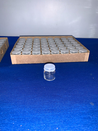 WHEATON 225532 4 ML SAMPLE BOTTLE CLEAR W/ PLASTIC SNAP CAP, 144 IN EACH BOX (2)