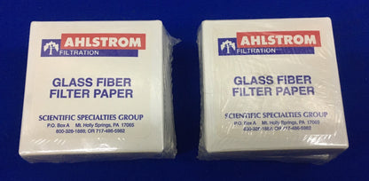 2 PKGS OF 2 BOXES EACH AHLSTROM PAPER FILTER GRADE 141,2.4CM 50 CIRCLES PER BOX
