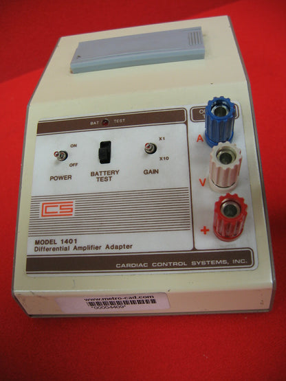 Cardiac Control Systems Inc アンプ アダプタ モデル 1401