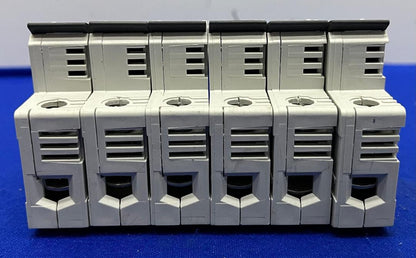 ALLEN BRADLEY 1492-FB1C30-L FUSE HOLDER 30A 600V 1 POLE SER B CLASS CC LOT OF 6