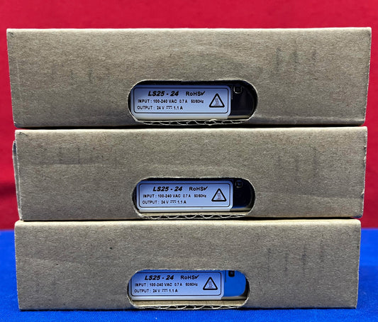 1 LOT QTY 3 - TDK-LAMBDA LS25-24 ENCLOSED POWER SUPPLY