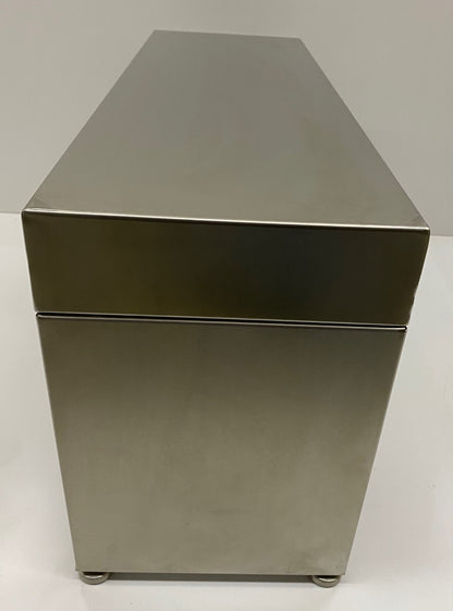 Gowning MMBT Reinraumbank aus Edelstahl, 91,4 x 45,7 x 45,7 cm, verstellbare Füße
