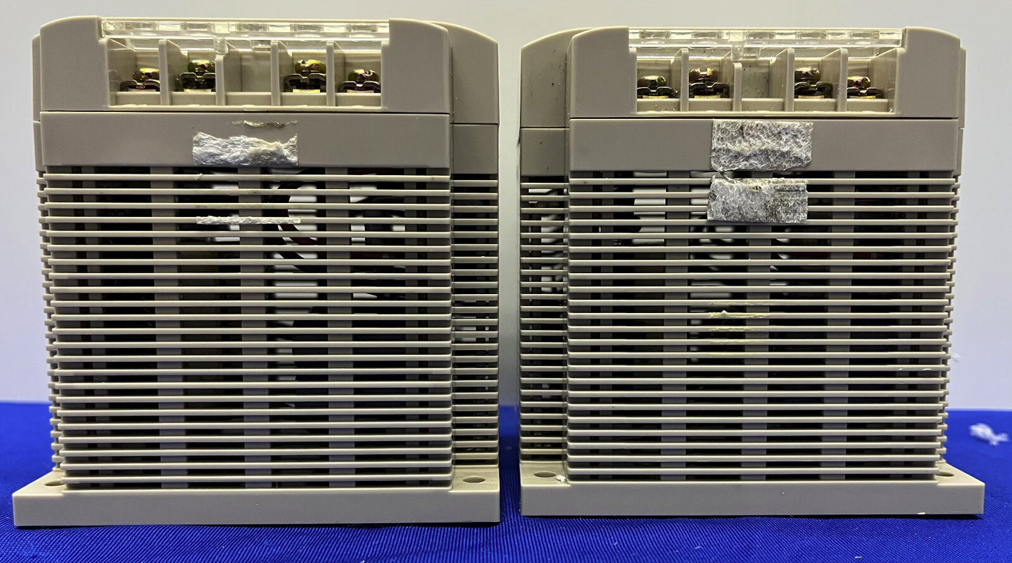 Lot of 2 OMRON S82K-05024 POWER SUPPLY.