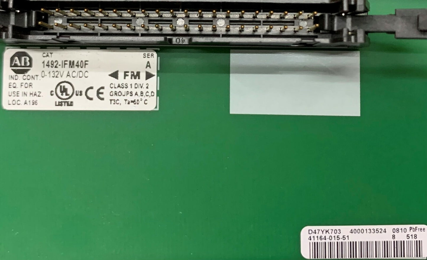 1 ロット 2 個 - Allen Bradley 1492-IFM40F 端末インターフェース モジュール 0-132 V AC / DC 