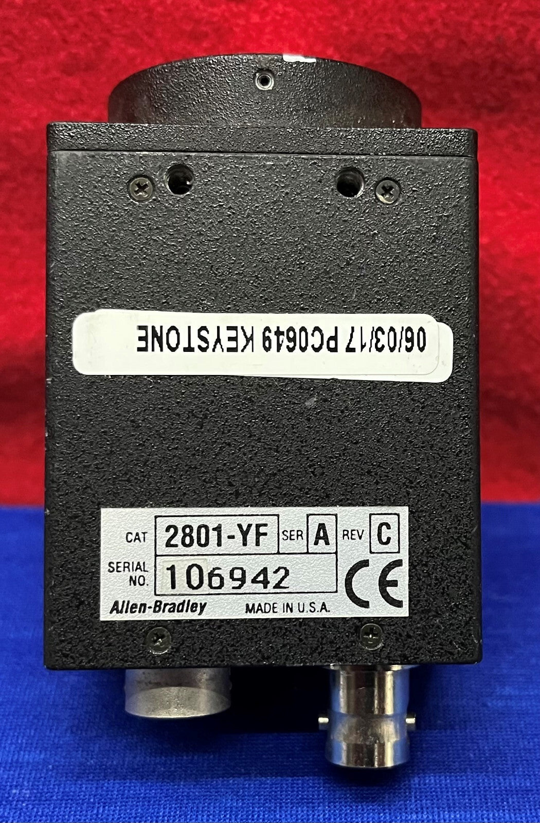 AB Allen Bradley 2801-YE Ser.A Rev.C Machine Vision Camera Adjustable Shutter