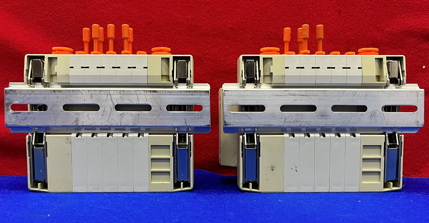 Lot of 2 SMC SS5V1 1011265-00-6 with (5) SV1100-5FU Solenoid Valves