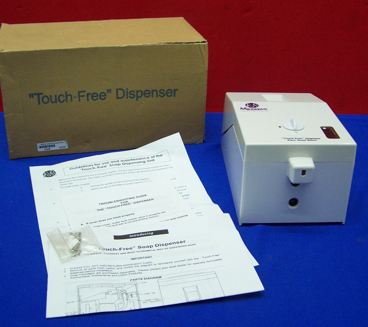 MICRONOVA AT1036-T SN 0810-001A-000126 SOAP DISPENSER NO TOUCH / TOUCH FREE