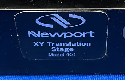 NEWPORT MODEL 401 XY LINEAR STAGE 13MM TRAVEL 1/4 -20 THREAD 5.5''X5.5''X1.72''