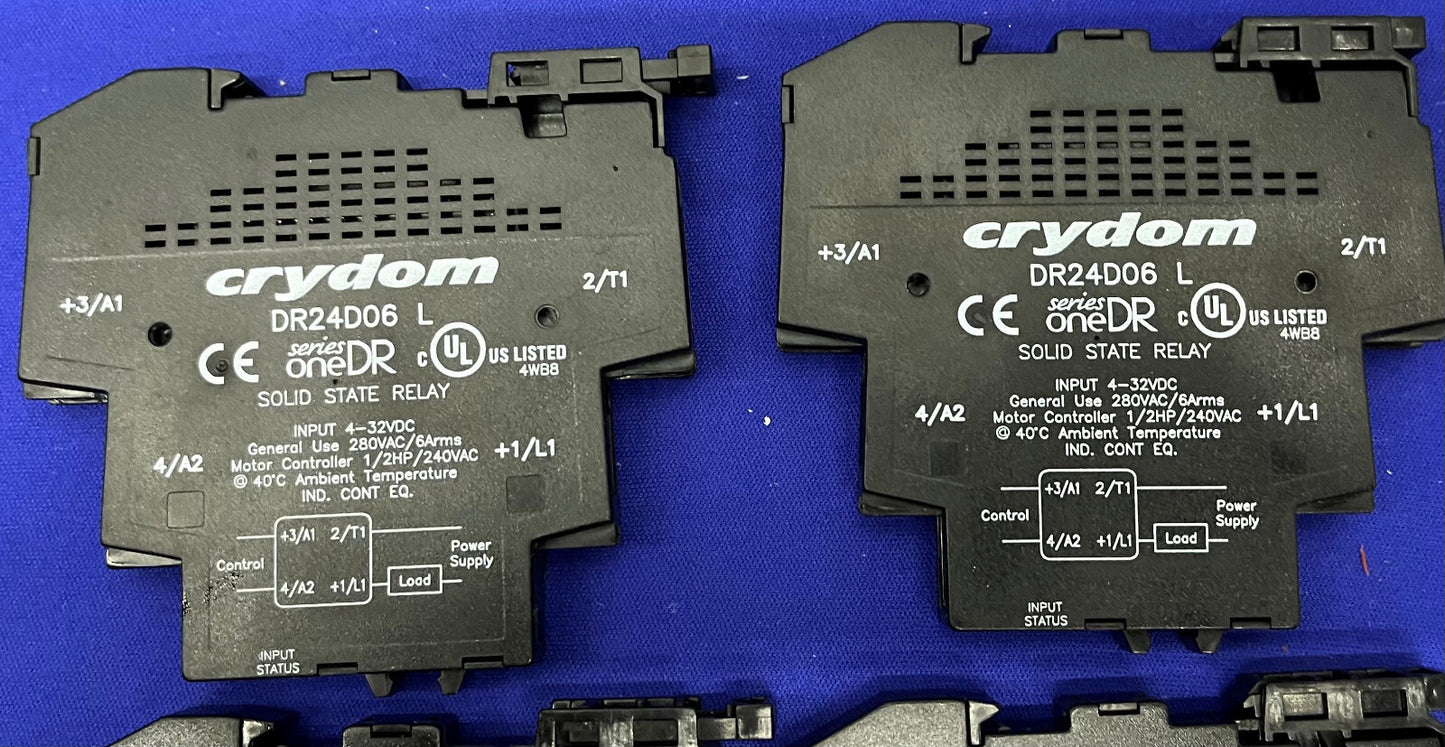 CRYDOM DR24D06 SOLID STATE RELAY, DIN RAIL 6 AMP,