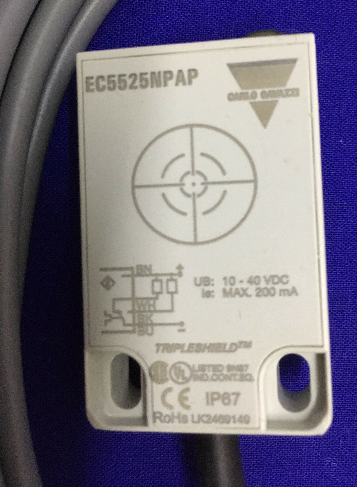 SENSORE DI PROSSIMITÀ CAPACITIVO CARLO GAVAZZI EC5525NPAP 