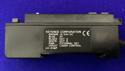 KEYENCE LV-21AP / LV SERIES DIGITAL LASER AMPLIFIER/SENSOR