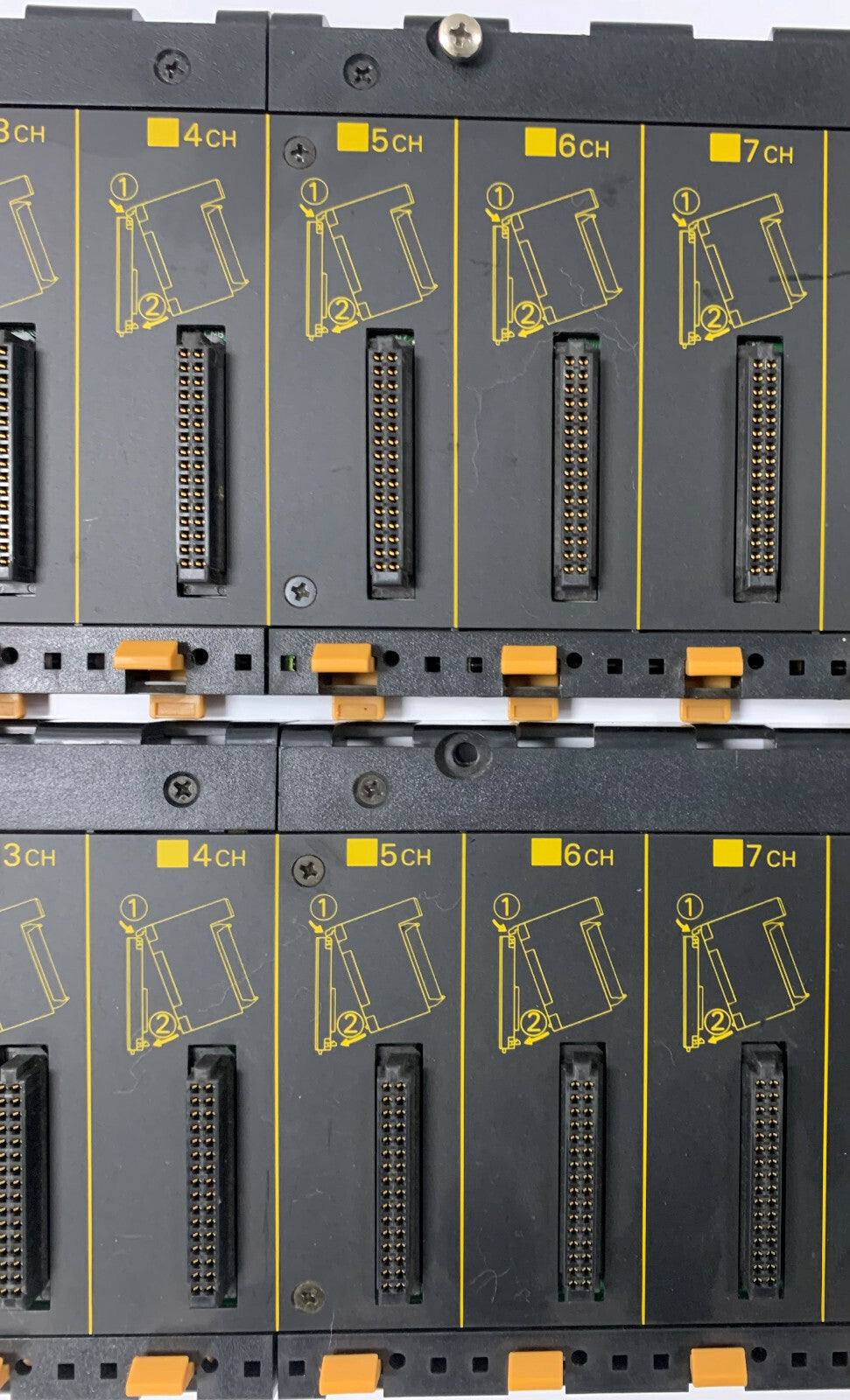 Lot of 2 Omron 10 Slot CPU Base Unit C200HBC101-V2